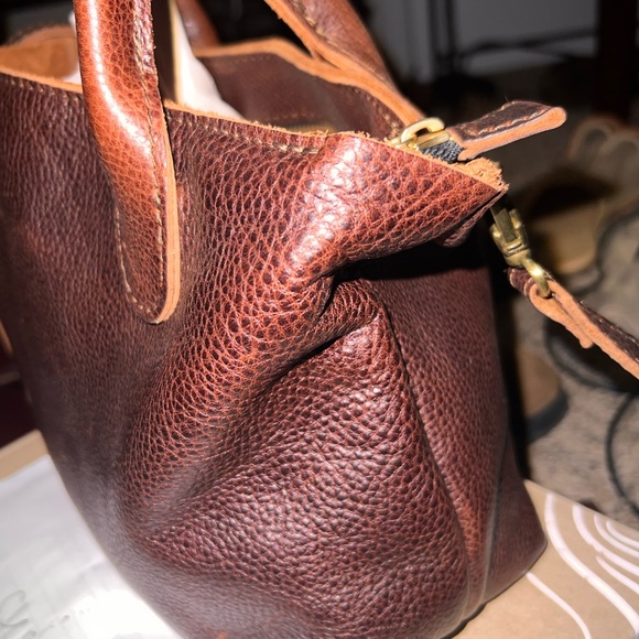 Portland Leather Coldbrew large zip raindrop EUC - Picture 3 of 10